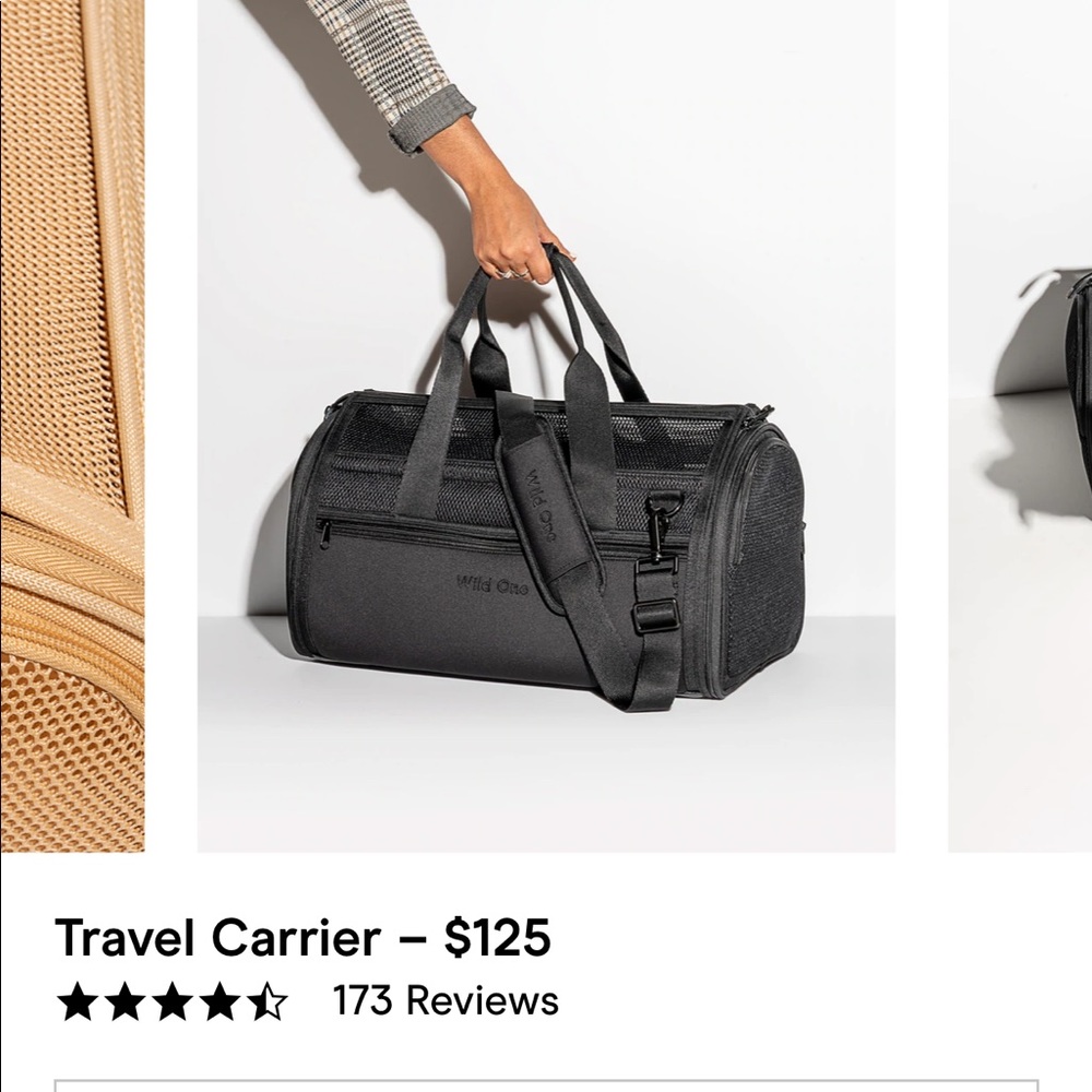 Wild One Pet Carrier - Black